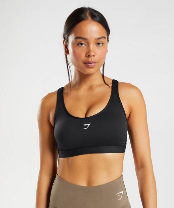 Dámské Sportovní Podprsenky Gymshark Fraction Černé Bílé | CZ 3399UZG